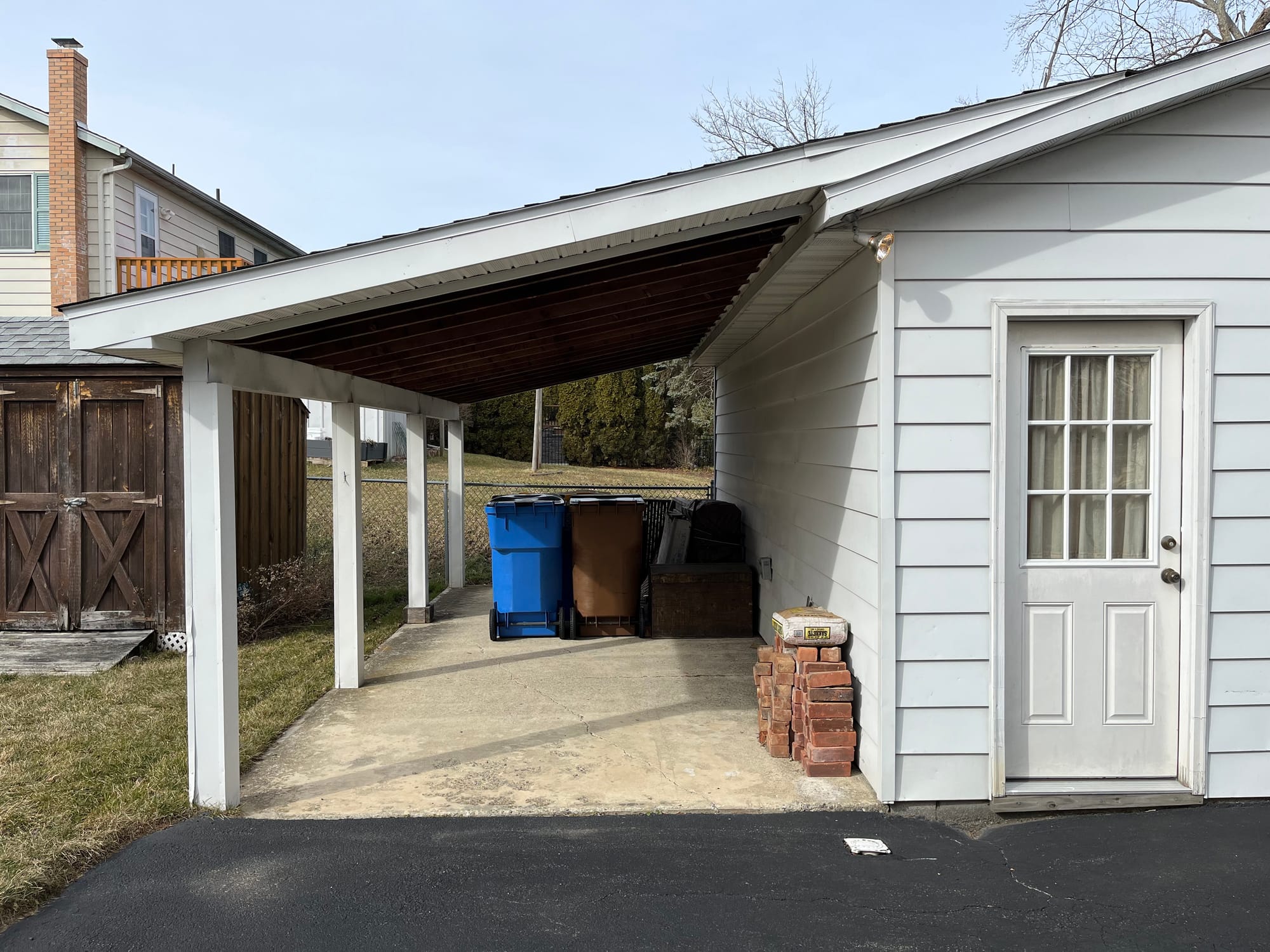 Carport before