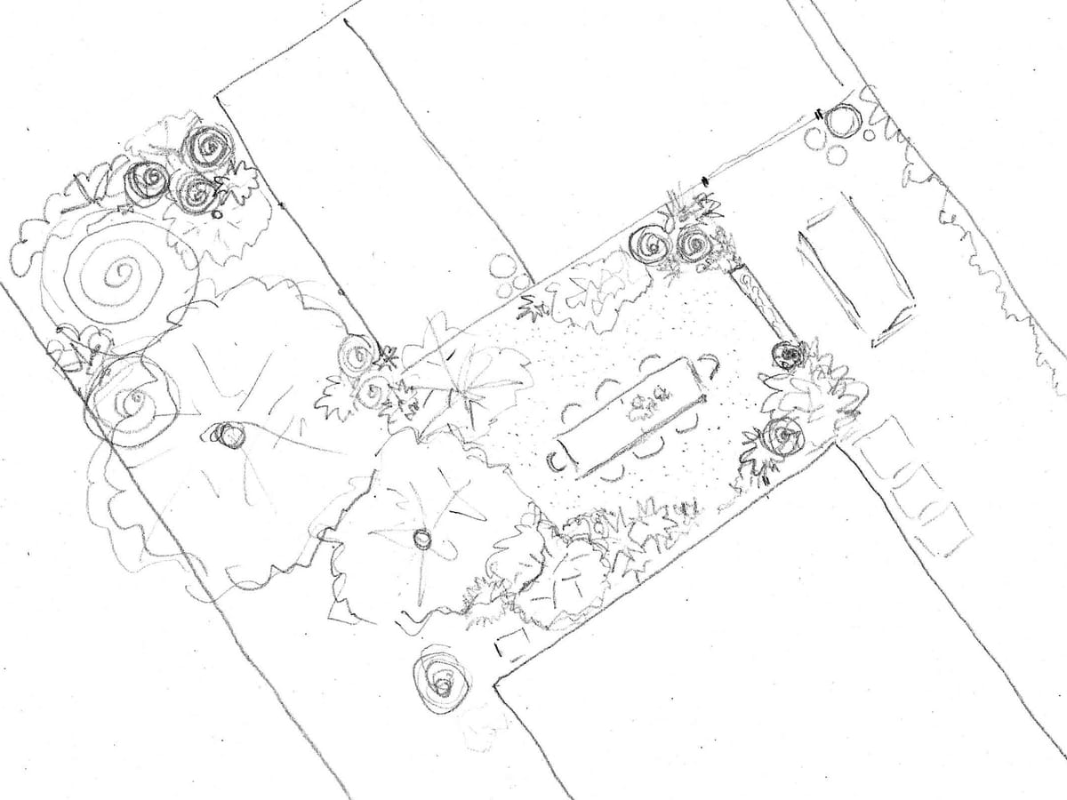 Courtyard garden master plan