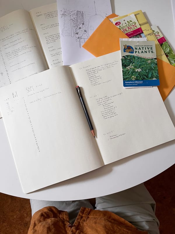 Garden bullet journal September to-do-list